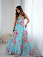 Rajal Embroidered Corset Lehenga Set