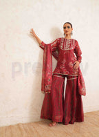 Rubaab Ruby Garara Suit