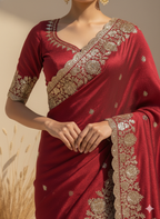 Neena Red Saree