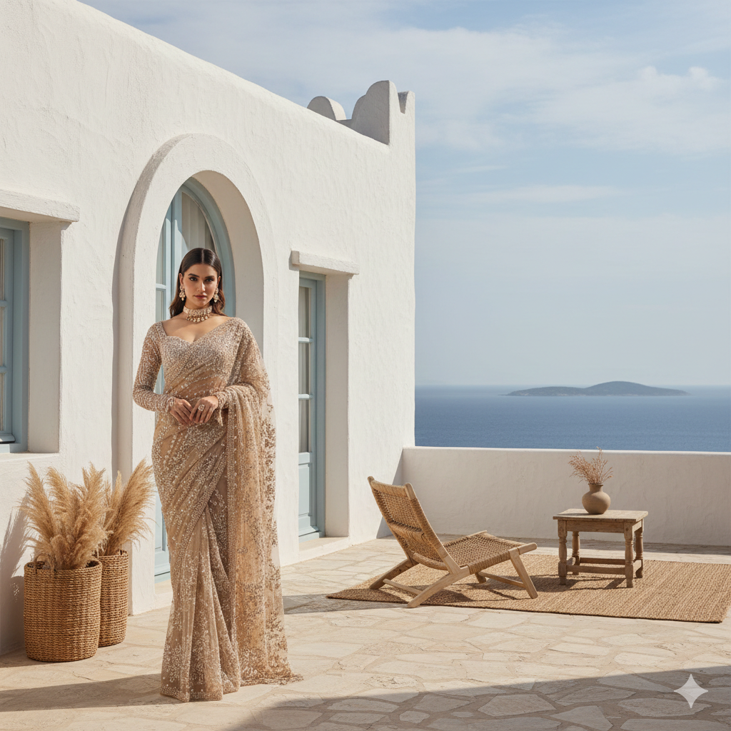 Aishwarya Statement Tulle Saree