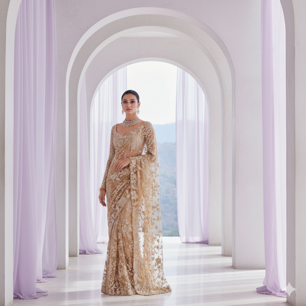 Samantha Statement Tulle Saree