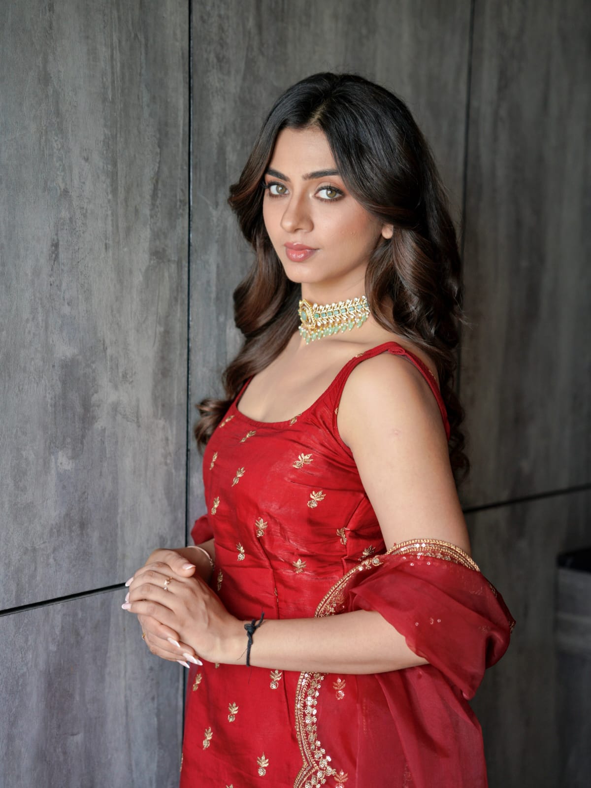 Rajjo C Glass Organza Suit