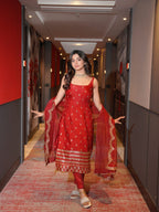 Rajjo C Glass Organza Suit