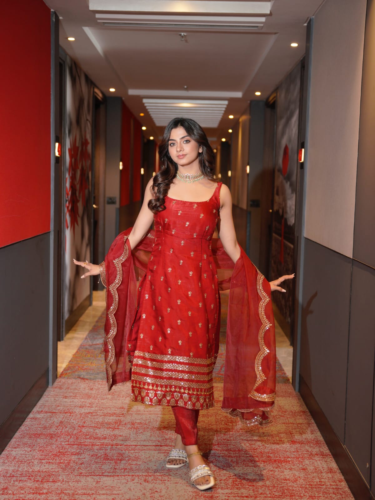 Rajjo C Glass Organza Suit