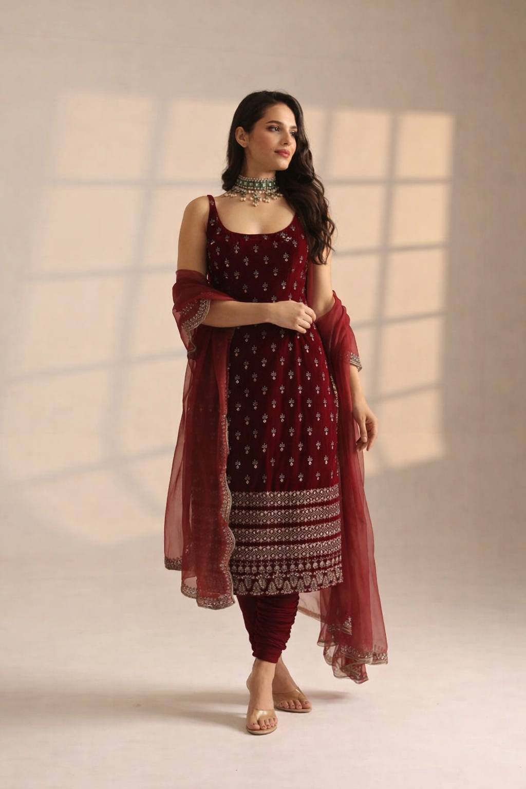 Rajjo straight kurta suit