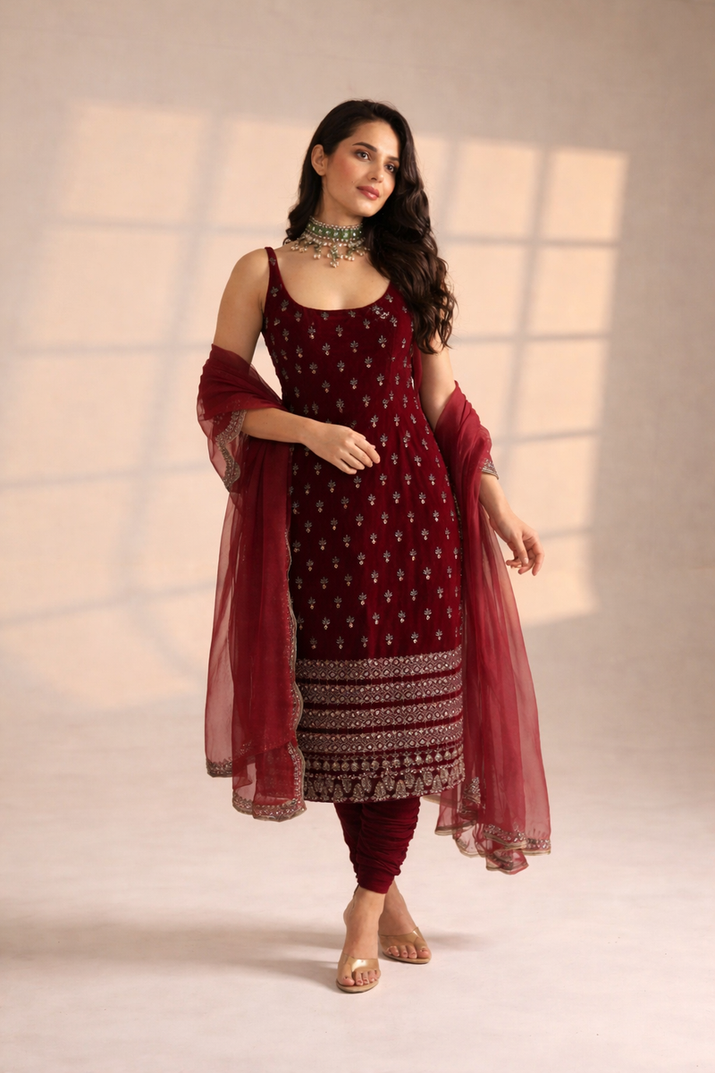 Rajjo straight kurta suit
