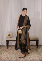 Tamanna Black Golden Suit