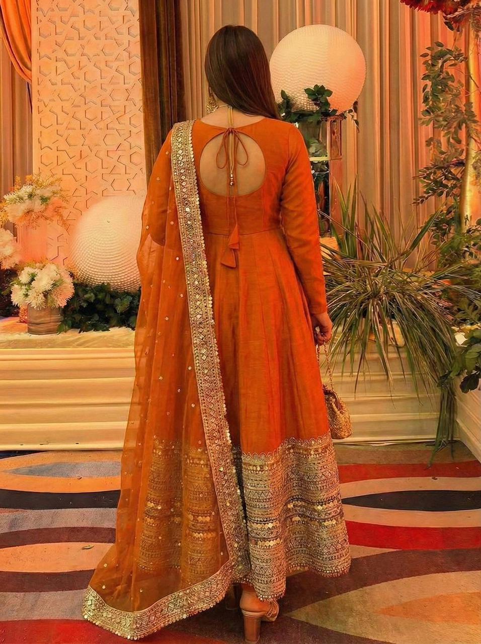 Jhanvi Rust Anarkali
