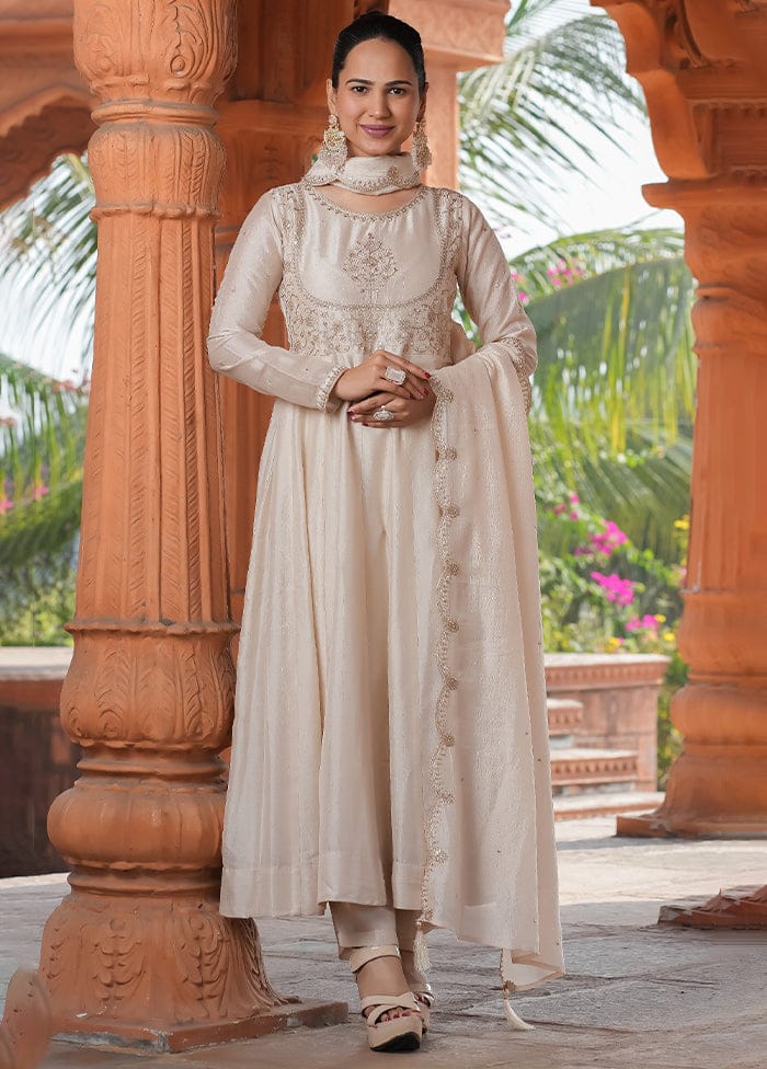 Sheen Ivory Grace Anarkali