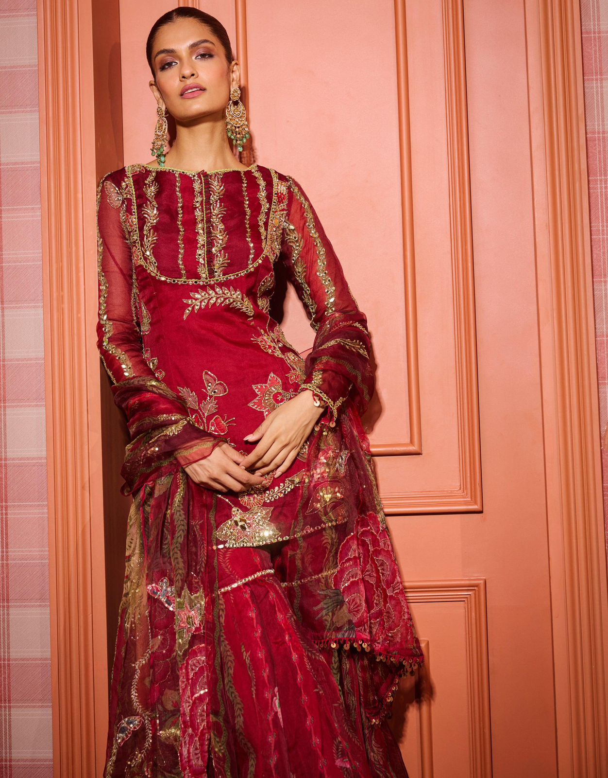 Rubaab Ruby Garara Suit