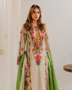Meadow Ivory Straight Kurta Suit