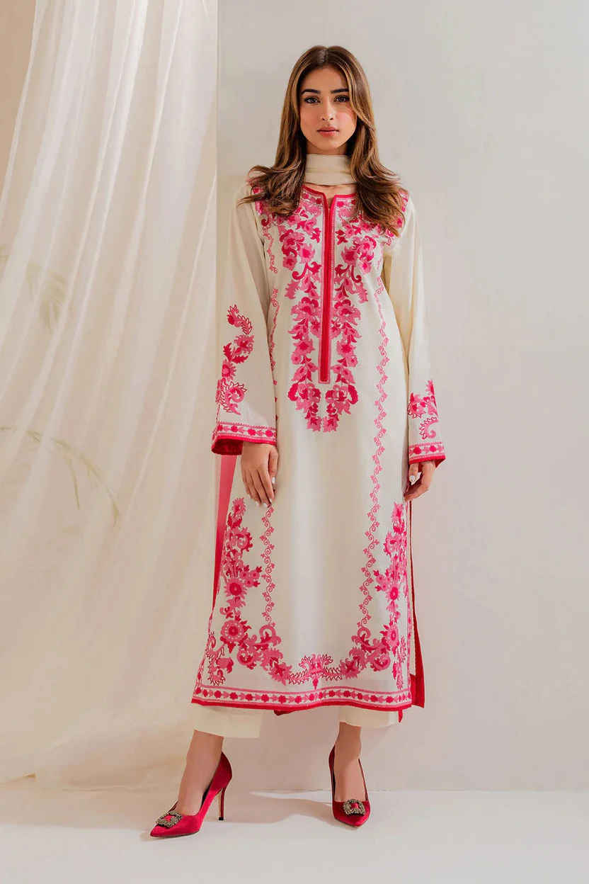 Moonlight White Ensemble Straight Kurta Suit