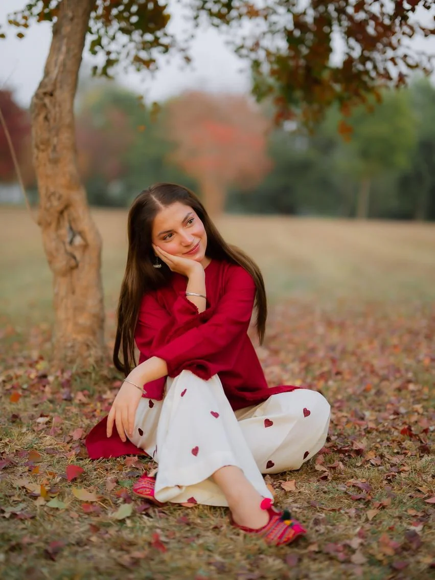 Crimson Breeze Straight Kurta Set