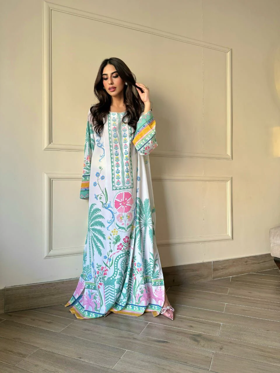 Azure Bloom Phiran Suit Set