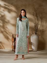 Sage Ombre Straight Kurta Suit Set