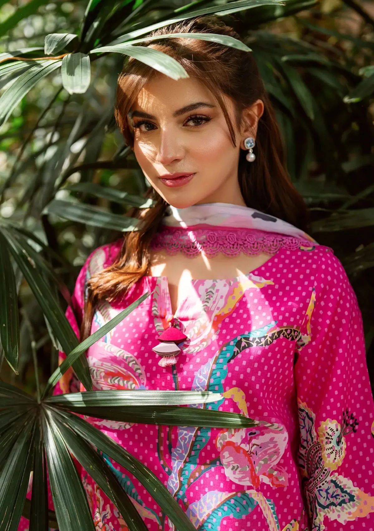 Fuchsia Bloom Farsi Salwar Set