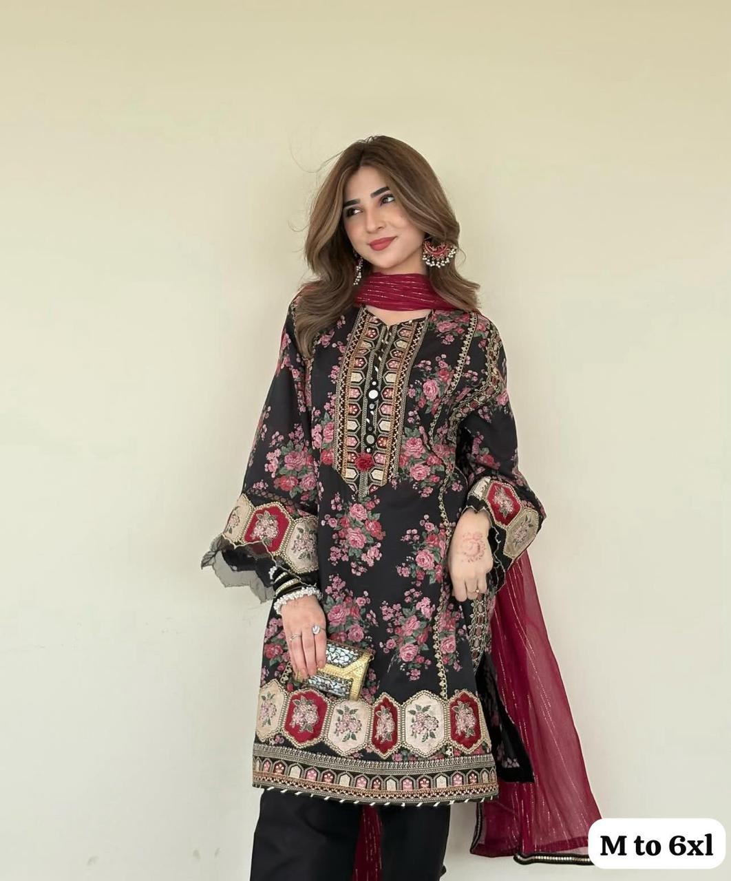 Vintage Velvet Rose Straight Suit