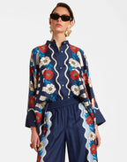 Navy Floral Summer Co-ord Set