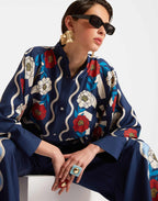 Navy Floral Summer Co-ord Set