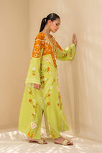 Citrus Sunburst Kaftan Suit Set