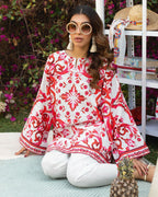 Crimson Arabesque Co-ords Set