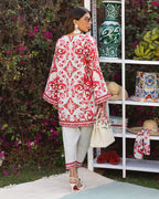 Crimson Arabesque Co-ords Set
