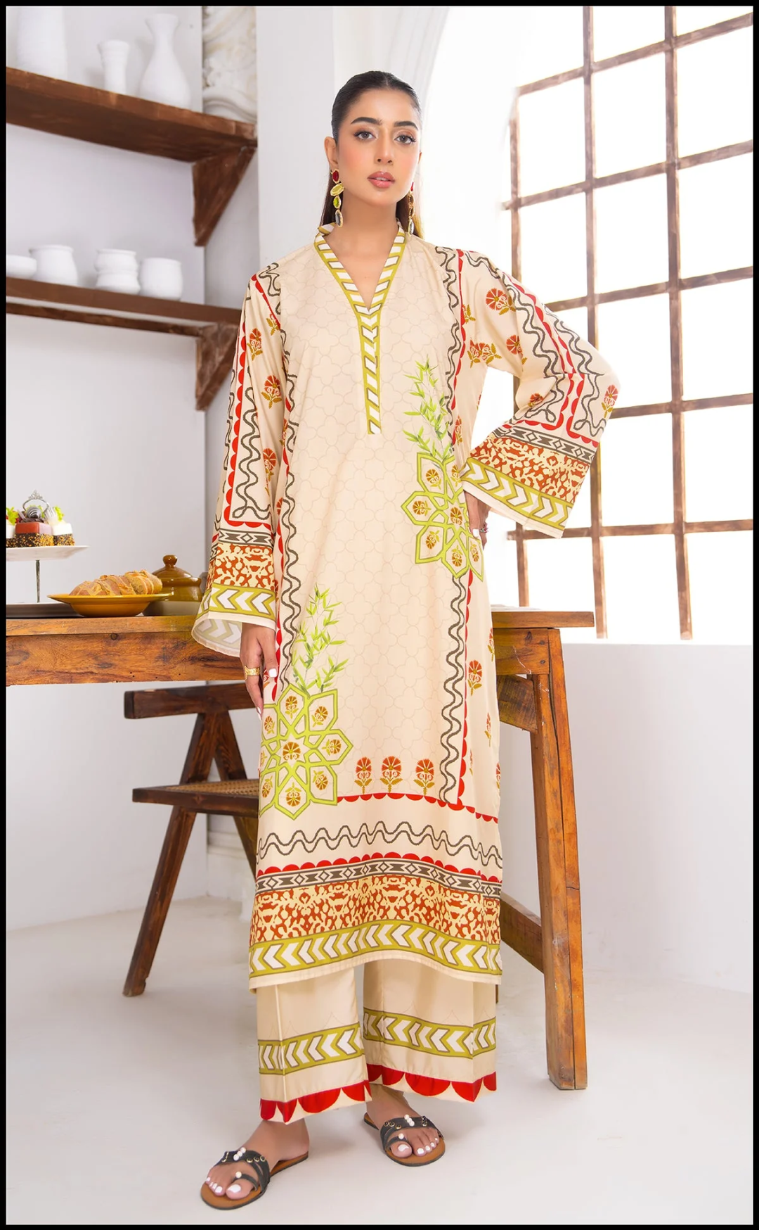 Mosaic Ivory Co-ords Set