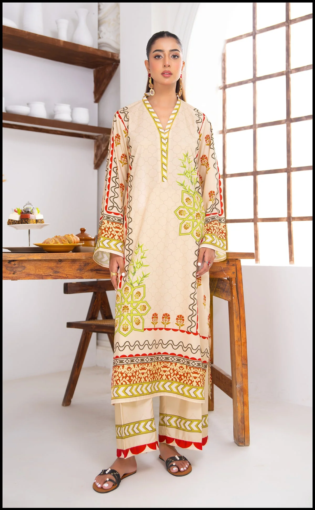 Mosaic Ivory Co-ords Set