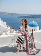 Vibha Santorini Monochrome Suit Set