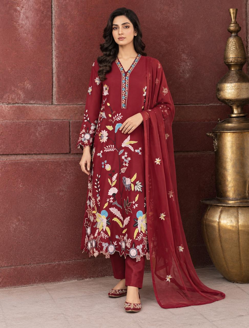 Rupavanti Embroidered Straight Kurta Set