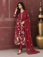 Rupavanti Embroidered Straight Kurta Set