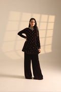 Reshma Wine Velvet Set